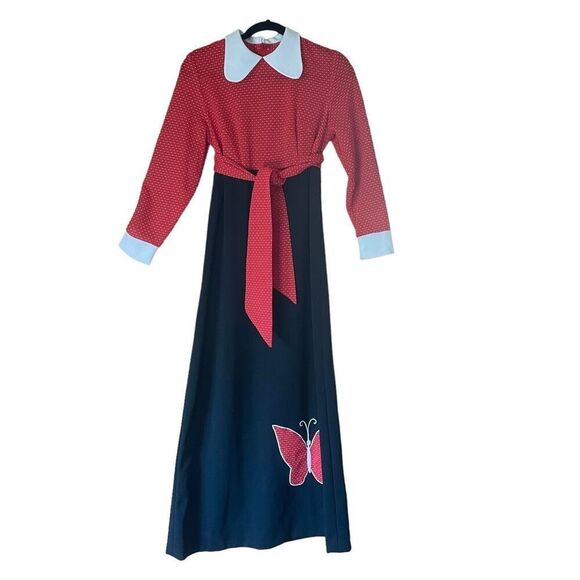 Vintage Dresses & Skirts - Vintage 1960s Rockabilly Maxi Dress Girlhoodcore Snow White Halloween